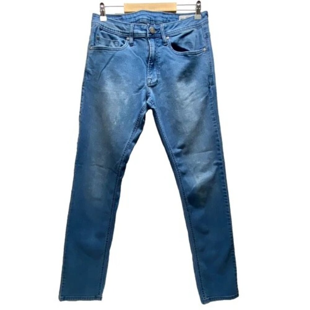 Buffalo David Bitton Jeans Men's 32x34 Light Blue Axel Slim Stretch Denim (Read)